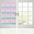 Window Privacy Film, Rainbow Window Clings, 3D Decorative Window Vinyl, Stained Glass Window Decals, Static Cling Window Sticker Non Adhesive. 