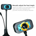 HD Computer Webcam Video Webcam USB Camera Built-in Microphone Video Teaching Live With Microphone Web Cam. 