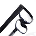 Vintage Plastic Narrow Rim Small Square Frame Glasses Blue Light Protection. 