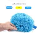 Removable and Washable Microfiber Ceiling Fan Cleaner Duster with Duster Hooks, 55.12Inch Ceiling Fan Blade Cleaner with Extendable Long Handle Removable Suitable for Household Dust Removal. 