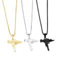 PUBG Game UZI Kolye Shape Pendant Necklace Men Hip Hop Jewelry 3 Color Army Style Metal Chain Men Necklaces Gothic-30. 