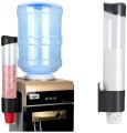 Paper Cups Dispenser Plastic Cups Holder Disposable Plastic & Paper Cups Holder Dustproof Free Punching Paper Cup Rack. 