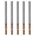5PCS 3mm Solid Carbide Endmills 4 Flute Slotting Profiling Face Mill. 