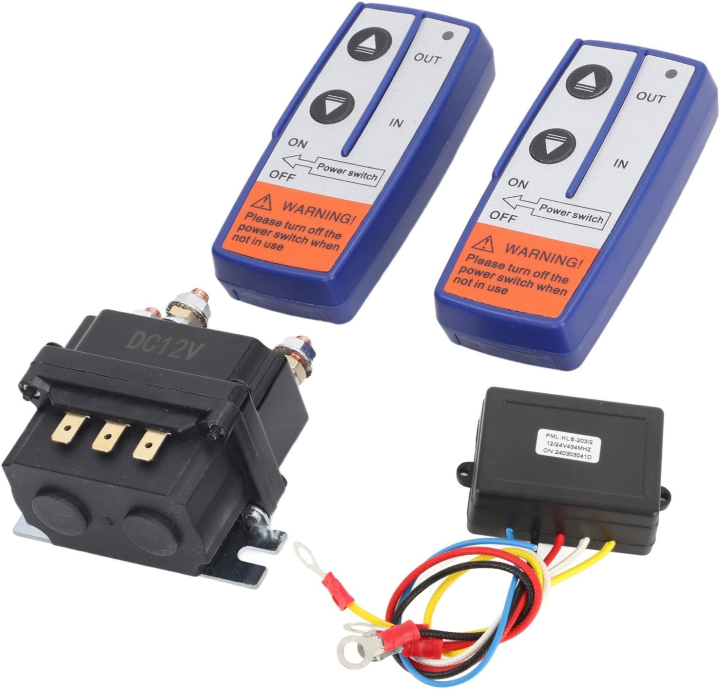 Winch Solenoid Relay Kit, 12V 250a Wireless Winch Remote Control Kit ...