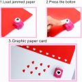 Mini Hole Punch Machine for DIY - Paper Puncher for Crafts, DIY and Scrapbook - Assorted Designs. 