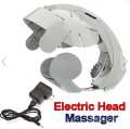 Electric Head Massager, Pneumatic Vibration Pressure Feeling with Finger Relaxation Massage and Relaxing Music. 