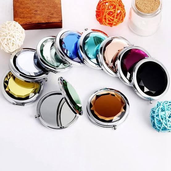 Ladies Pocket Mirror Fancy-Multicolour