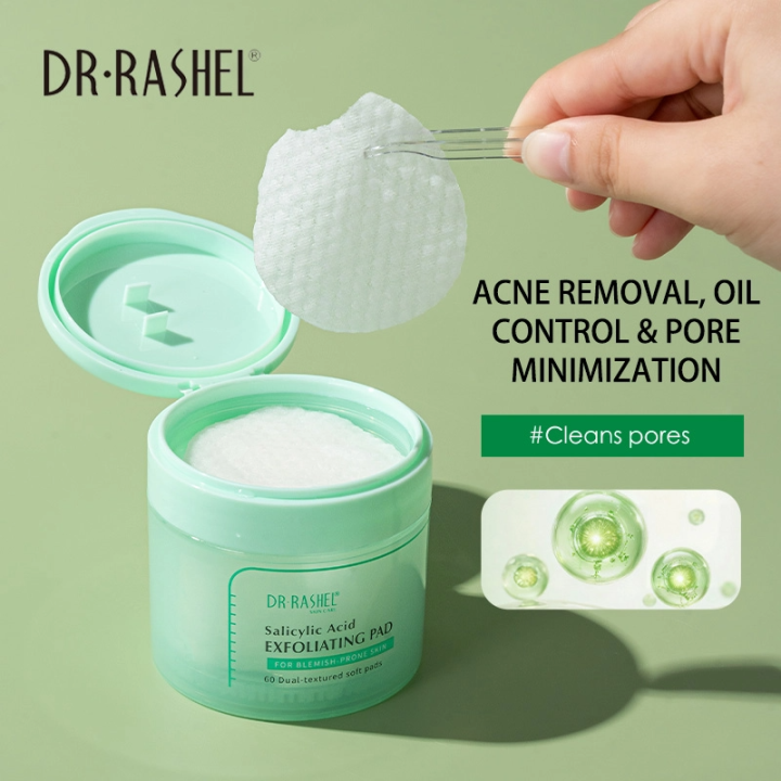 Salicylic Acid Exfoliating Pad Pure Cotton Wipes Wet Cotton Pads for ...