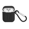 earbuds Case/Cover Silicone Case for earbuds - Cover For A i r p o d s For earbuds, Gen 1 & 2, i9, i11, i12 With Hook- Silm Case wireless earphones. 