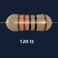 12 Pcs 120 Ω Ohm 1/4 Watt Through Hole Resistor | 120 Ohm Resistance | ±5%. 