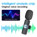 FunBug K8, K9 Wireless Microphone Collar Mic for Mobile Phone Camera Youtube Audio Video Recording Shooting Vlogging, Live Streaming ~ Dual & Single Noise Cancellation Reduction Portable Lavalier Cordless Mic for Android Type C, iOs iPhone Lighting. 