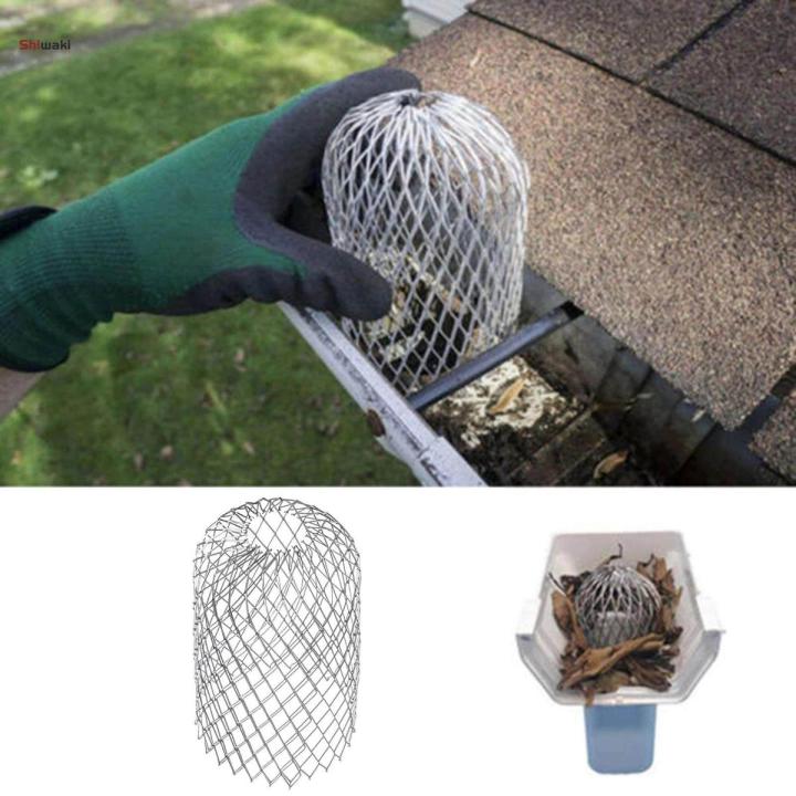 Leaf Filter Gutter Strainer Aluminum Downspout Filter for Leaves Roof S