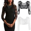 Women Mesh Lace Blouses Casual Long Sleeve V-Neck Smock Crop Tops Lady Bottoming Shirts Fashion See-through Flowers Female Shirt. 