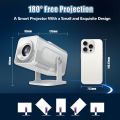 HCS350 Pro Projector and game,64G,Retro 4K Smart Game Projector 1280*1080P Built-in 30000 Games,Portable video game with 2 Wireless Controllers,5G WiFi Bluetooth,HDMI,Android 12,home theater,office. 