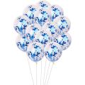 5 PCs Confetti Decorative Party Balloons Blue Colour For Birthday and Event Decoration. 
