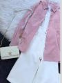 Comfortable & Stylish: Women's 3-Piece Shirt, Inner Top & Baggy Pants Set. 