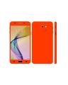 Samsung Galaxy J7 Prime Orange Matte Mobile Skin With Camera Lens. 
