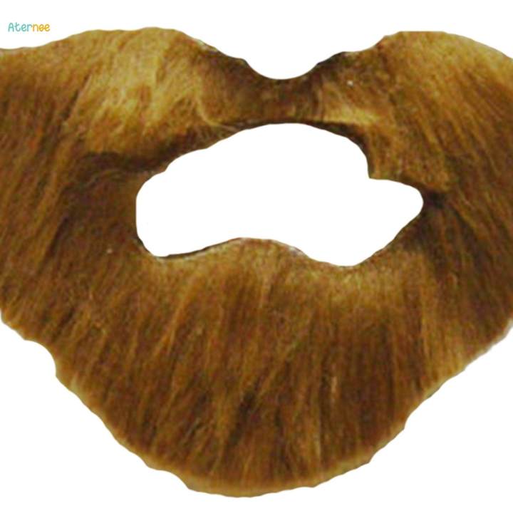 Fake%20Beard%20Costume%20Realistic%20Halloween%20Beard%20Fake%20Mustaches%20Cosplay%20Dress%20up%20Brown%20-%20Image%203