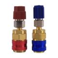 High and Low Side Expansion Adapter R134A Freon Quick Connector Adapter Automotive Air Conditioning Accessories for Ford for Bmw. 
