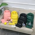 Three-Piece Backpack New Korean Style Backpack Fashion Elementary and Middle School Student Schoolbags Large Capacity Men's and Women's Travel Bag. 