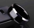 Black Titanium Men Ring For Boys - Never Fade Never Scratch. 
