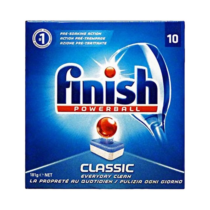 Finish Pre-Soaking Action Classic Dishwasher Tablets - 10 Count