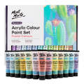 Mont Marte Acrylic Colour Pastel Paint Set Signature 24pc x 36ml (1.2 US fl.oz) MSCP2436. 