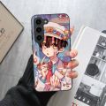 TBHK Hanako Kun Mobile Cell Phone Case for Samsung Galaxy S23 S22 S21 S20 S10 S9 Plus FE Ultra Lite Black Phone Cover Funda. 
