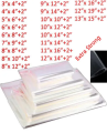 Pack of 100 Cellophane Cello Bags Display Garment Self Seal Adhesive Peel Self seal with 2 inch flap. 