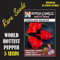 Carolina Reaper Pepper Seeds World Hottest Pepper 5 Seeds Imported BY HAMZA EXPRESS. 