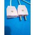 220V Extension Wire 12-Feet With Single 2-Pin Plug & Socket. 