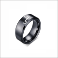 CUSTOMIZE 2 BLACK NAME RING (PERFECT GIFT TO SEND YOUR WIFE , HUSBAND , FIANCE OR ANY ONE). 