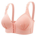 New Large Size Gathered Front Buckle Style Back Without Steel Ring Bra Soft and Traceless Thin Size Underwear For Womencosplay. 