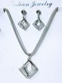 Elegant Metal Necklace & Earrings Set for Women – Stylish Designer Pendant Necklace - Necklace and Earrings. 