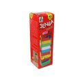 Mini Wooden Jenga Blocks Game Multicolor Toy 54 Pcs 8 Inches With 1 Dice Best Quality Blocks Game Play With Your Family And Friends. 