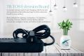 Adhesive Electrical Extension Board - 3 Universal Power Sockets + 6x USB Ports, 1.85m Extension Lead, 3000W-16A 250V - Black | Universal Socket Plug, Ideal for Home, Office or Travel  | Stick Anywhere|  Power Extension | Electric Extension |. 