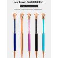 Beautiful Crystal Design Crown Shape Fountain Pen For Gifts. 