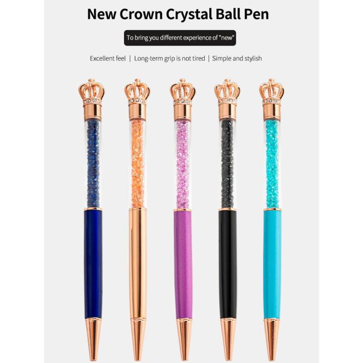 Beautiful Crystal Design Crown Shape Fountain Pen For Gifts