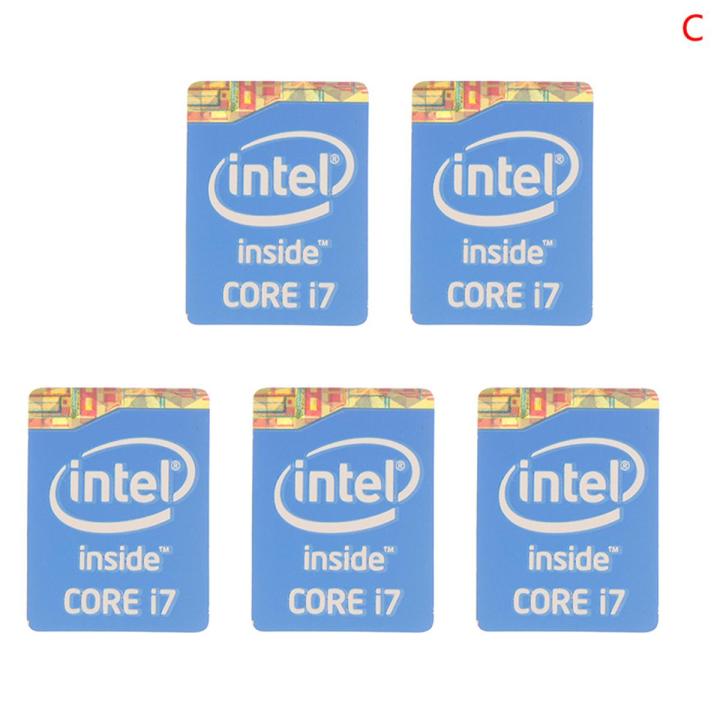 5pcs 4th Generation Intel Core I3 I5 I7 Sticker Label Notebook Decoration Cologo