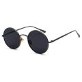 New gold round metal frame sunglasses men retro summer style women red lens sun glasses unisex yellow pink black. 