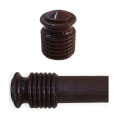 Curtain Rod End Stoppers Durable PVC Minimalist Design. 