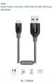 PowerLine Micro USB Cable for Android - 3ft / 0.9 m - Black. 