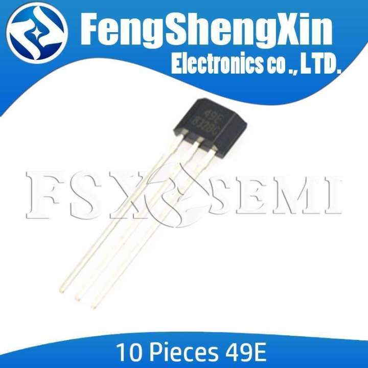 10 pieces/hand new 49E TO-92 AH49E OH49E SS49E linear Hall effect IC ...