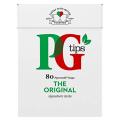 PG Tips Black TEA, Original 80 Imported Pyramid Tea Bags. 
