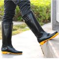 Imported Long Black Anti-slip & Waterproof Rain Boot Shoes, Industrial Safety shoes anti acid Laboratory Rubber Long Shoes. 