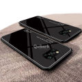Quiberk for Xiaomi POCO X3 NFC Tempered Glass Hard Case Gradient Color Back + Soft Frame Shockproof Phone Cover. 