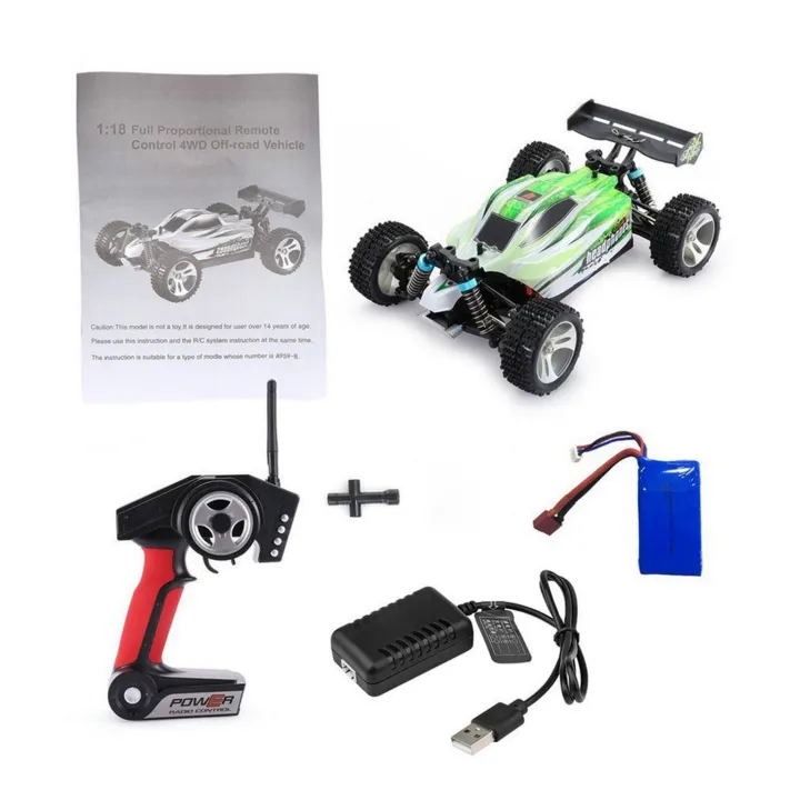WLtoys A959-B 1/18 4WD Buggy Off Road RC Car 70km/H
