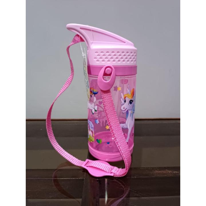 Mini School Water Bottle For Baby Girls Kids  Unicorn Lion   Frozen Benten Ben ten  Barbee Flowers 400 ml