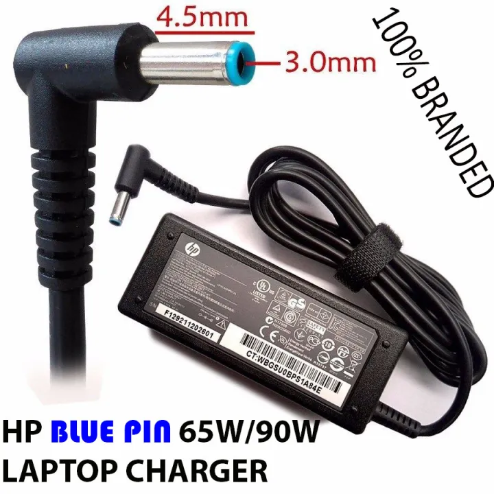 Hp%20Laptop%20Charger%20Blue%20Pin%2065w/90w%2018.5v%2019.5v%203.25a%204.62a%20100%25%20Original%20Branded%20Adaptor%20-%20Image%204