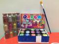15 Orega Poster Color 12 Pcs Glitter Set  1 Paint Brush  15 different shades 15ml Each bottles Orega Colors Stationary Item For Girls. 